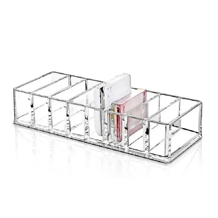 Acryl-Lippenstiftablage, transparente Aufbewahrungsbox für Puder, transparente Lidschattenablage, Make-up-Box