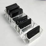 Acryl-Lippenstiftablage, transparente Aufbewahrungsbox für Puder, transparente Lidschattenablage, Make-up-Box