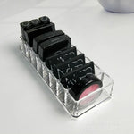Acryl-Lippenstiftablage, transparente Aufbewahrungsbox für Puder, transparente Lidschattenablage, Make-up-Box