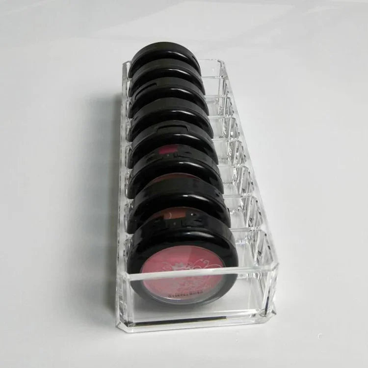 Acryl-Lippenstiftablage, transparente Aufbewahrungsbox für Puder, transparente Lidschattenablage, Make-up-Box