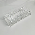 Acryl-Lippenstiftablage, transparente Aufbewahrungsbox für Puder, transparente Lidschattenablage, Make-up-Box