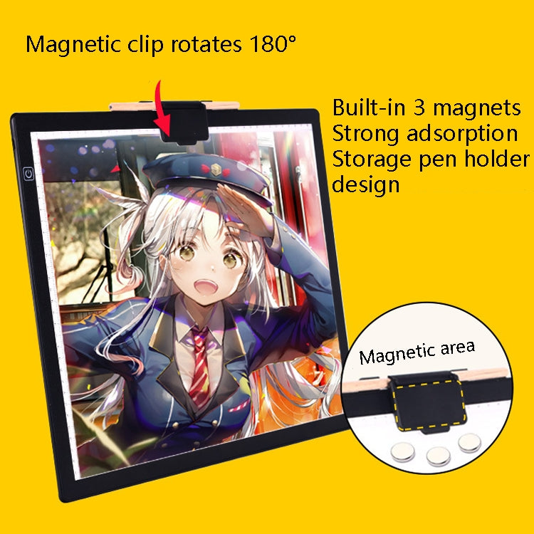 A3-D36 Magnetische absolute LED Kopierstation Weicher Augenschutz Kantung Kalligraphie Kopie der Malplatte