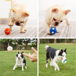 Latex-Hundespielzeug mit Beißgeräuschen, großer Volleyball, großer Tennisball, großer Rugbyball
