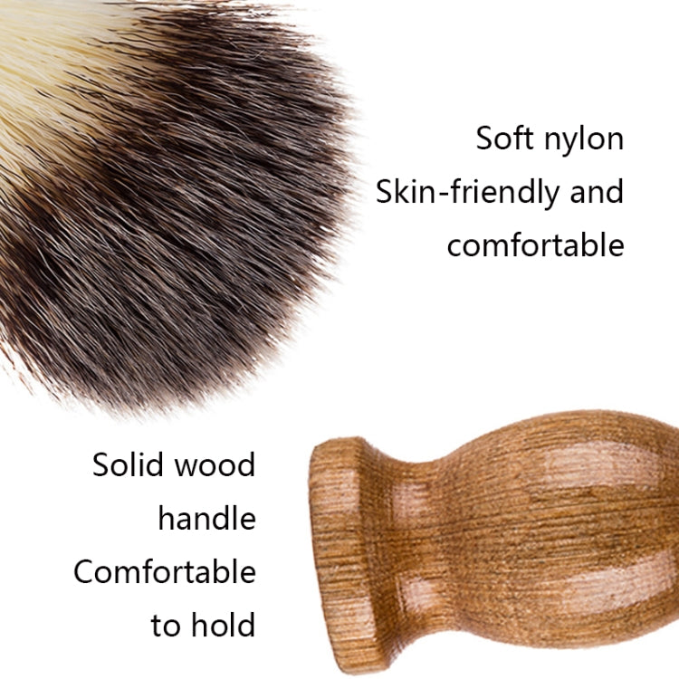 B3004 3tlg/Set Herren Styling Werkzeuge Nylon Bart Pinsel Ständer Schaumschale