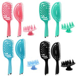 3-in-1-Haarsalonkamm-Set aus Kunststoff für lockiges Haar, inklusive Massagekamm und Mückenschutzkamm, 3-in-1-Set in Pink, 3-in-1-Set in Grün, 3-in-1-Set in Schwarz, 3-in-1-Set in Blau