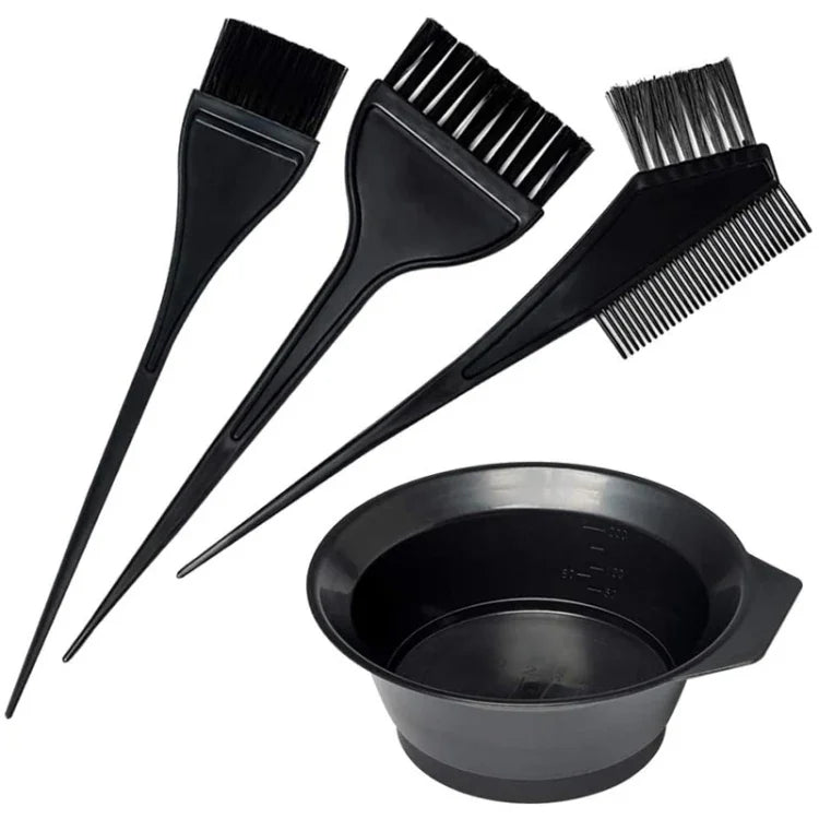Haarfärbesalon-Kamm-Werkzeugset, Mischschale, Pflegebürste