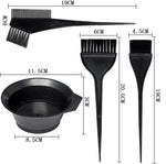 Haarfärbesalon-Kamm-Werkzeugset, Mischschale, Pflegebürste