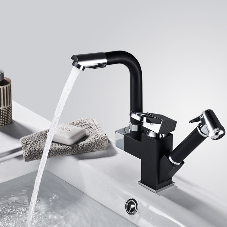 Küchenausziehbare Doppel-Wasserhahn Spültisch Warm- und Kaltwasserhahn, Rad-Ausziehdüse, Rund-Sprüh-Ausziehdüse, Würfel-Sprüh-Ausziehdüse, Runde Universaldüse, Würfel Universaldüse