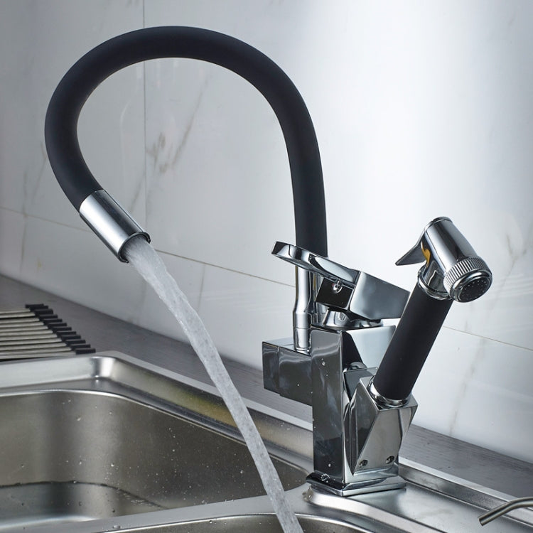 Küchenausziehbare Doppel-Wasserhahn Spültisch Warm- und Kaltwasserhahn, Rad-Ausziehdüse, Rund-Sprüh-Ausziehdüse, Würfel-Sprüh-Ausziehdüse, Runde Universaldüse, Würfel Universaldüse