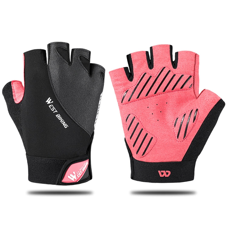 WEST BIKING YP0211210 Mountainbike-Handschuhe, halbe Finger, atmungsaktiv, rutschfest, Fahrradausrüstung, M, L, XL