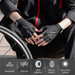 WEST BIKING YP0211210 Mountainbike-Handschuhe, halbe Finger, atmungsaktiv, rutschfest, Fahrradausrüstung, M, L, XL