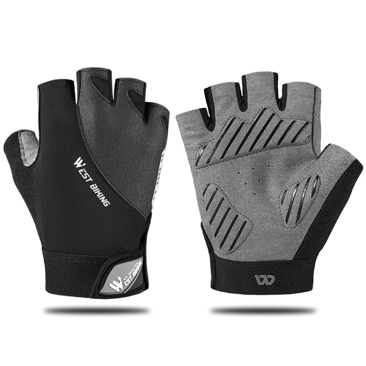 WEST BIKING YP0211210 Mountainbike-Handschuhe, halbe Finger, atmungsaktiv, rutschfest, Fahrradausrüstung, M, L, XL