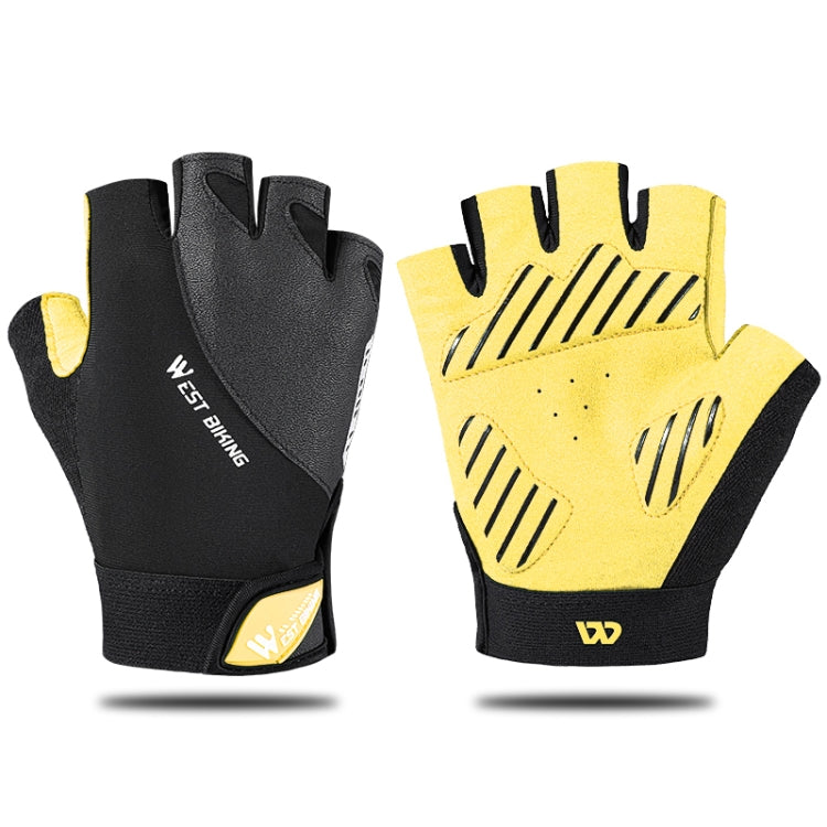 WEST BIKING YP0211210 Mountainbike-Handschuhe, halbe Finger, atmungsaktiv, rutschfest, Fahrradausrüstung, M, L, XL
