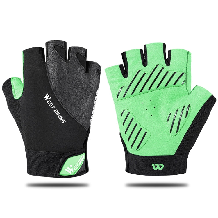 WEST BIKING YP0211210 Mountainbike-Handschuhe, halbe Finger, atmungsaktiv, rutschfest, Fahrradausrüstung, M, L, XL