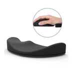 Silikon-Handgelenkstütze, Mauspad, mobile Handballenauflage, Büro-Handgelenkstütze, rechte Handversion, Schwarz