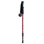 JUNGLELEOPARD 3-teiliger gerader Griff Aluminium Trekkingstock Multifunktionale Gehhilfen, Rot#66-135cm, Blau#66-135cm, Schwarz#66-135cm, Silberweiß#66-135cm