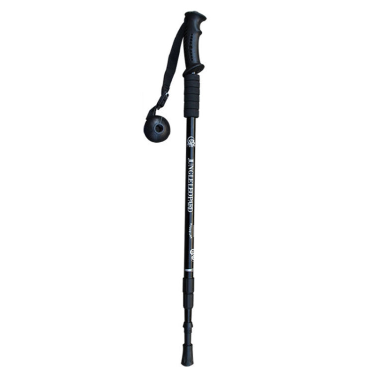 JUNGLELEOPARD 3-teiliger gerader Griff Aluminium Trekkingstock Multifunktionale Gehhilfen, Rot#66-135cm, Blau#66-135cm, Schwarz#66-135cm, Silberweiß#66-135cm