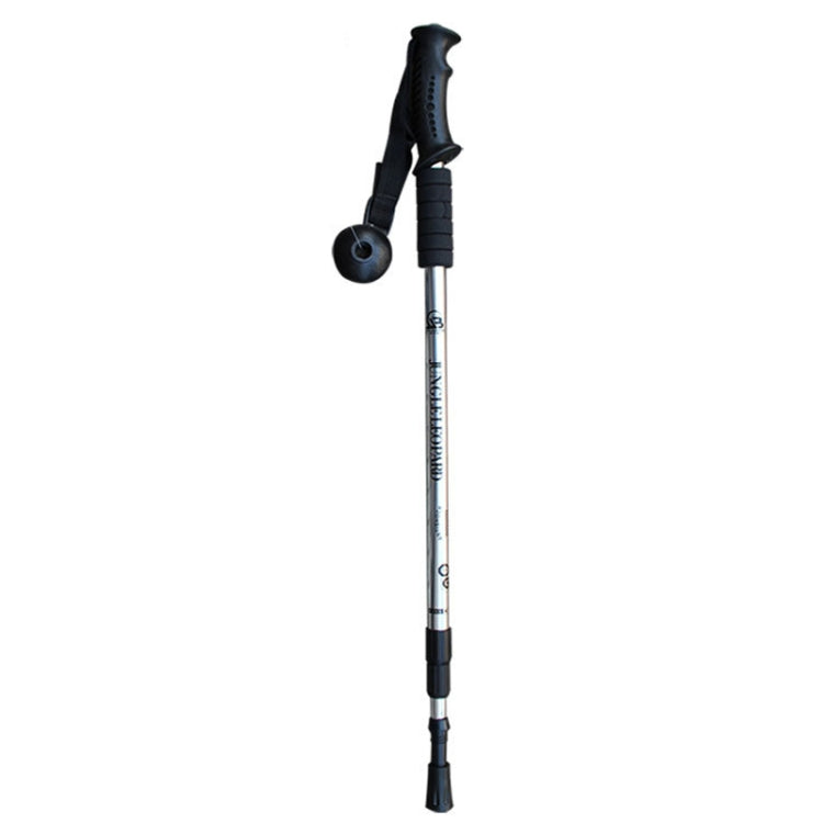 JUNGLELEOPARD 3-teiliger gerader Griff Aluminium Trekkingstock Multifunktionale Gehhilfen, Rot#66-135cm, Blau#66-135cm, Schwarz#66-135cm, Silberweiß#66-135cm