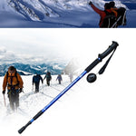 JUNGLELEOPARD 3-teiliger gerader Griff Aluminium Trekkingstock Multifunktionale Gehhilfen, Rot#66-135cm, Blau#66-135cm, Schwarz#66-135cm, Silberweiß#66-135cm