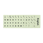 3 Stück leuchtende Tastaturaufkleber für Notebooks und Desktop-Computer, Englisch, Arabisch, Russisch, Italienisch, Deutsch, Spanisch, Japanisch, Französisch, Koreanisch, Hebräisch, Thailändisch