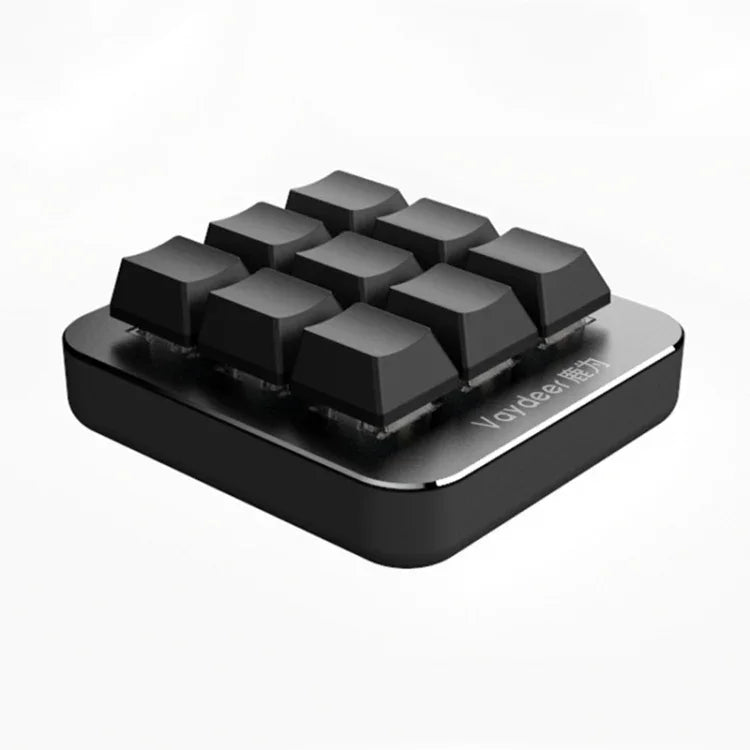 Vaydeer JP1011 9-Tasten Mechanische Mini-Tastatur, tragbare Tastatur, Kabellänge: 1 m