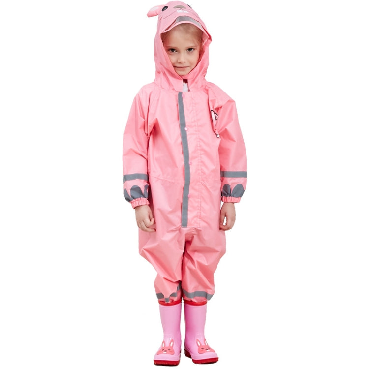 Kinder Einteiler-Regenmantel Jungen und Mädchen Leichter Kapuzenponcho, S, L, M