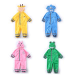 Kinder Einteiler-Regenmantel Jungen und Mädchen Leichter Kapuzenponcho, S, L, M