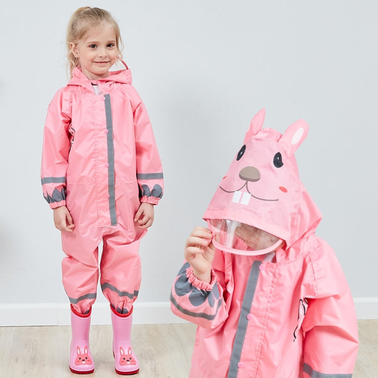 Kinder Einteiler-Regenmantel Jungen und Mädchen Leichter Kapuzenponcho, S, L, M