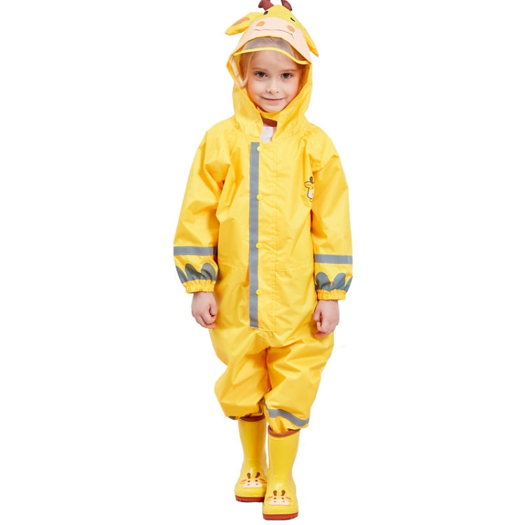 Kinder Einteiler-Regenmantel Jungen und Mädchen Leichter Kapuzenponcho, S, L, M