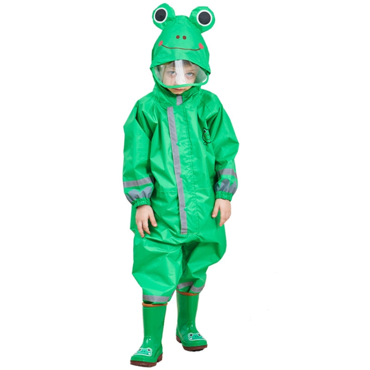 Kinder Einteiler-Regenmantel Jungen und Mädchen Leichter Kapuzenponcho, S, L, M