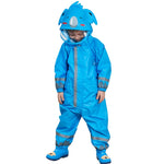 Kinder Einteiler-Regenmantel Jungen und Mädchen Leichter Kapuzenponcho, S, L, M
