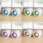 YEEZE A1 Multimedia USB2.0 Desktop-Lautsprecher Mini Computer Notebook Lautsprecher, Weiß Blau, Weiß Grün, Weiß Lila, Weiß Orange, Schwarz Blau, Schwarz Grün, Schwarz Lila, Schwarz Orange, Vergoldetes Schwarz, Vergoldetes Weiß, Vergoldetes Schwarz