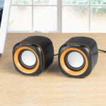 YEEZE A1 Multimedia USB2.0 Desktop-Lautsprecher Mini Computer Notebook Lautsprecher, Weiß Blau, Weiß Grün, Weiß Lila, Weiß Orange, Schwarz Blau, Schwarz Grün, Schwarz Lila, Schwarz Orange, Vergoldetes Schwarz, Vergoldetes Weiß, Vergoldetes Schwarz