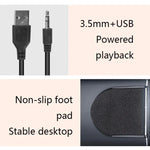 YEEZE A1 Multimedia USB2.0 Desktop-Lautsprecher Mini Computer Notebook Lautsprecher, Weiß Blau, Weiß Grün, Weiß Lila, Weiß Orange, Schwarz Blau, Schwarz Grün, Schwarz Lila, Schwarz Orange, Vergoldetes Schwarz, Vergoldetes Weiß, Vergoldetes Schwarz