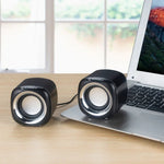 YEEZE A1 Multimedia USB2.0 Desktop-Lautsprecher Mini Computer Notebook Lautsprecher, Weiß Blau, Weiß Grün, Weiß Lila, Weiß Orange, Schwarz Blau, Schwarz Grün, Schwarz Lila, Schwarz Orange, Vergoldetes Schwarz, Vergoldetes Weiß, Vergoldetes Schwarz