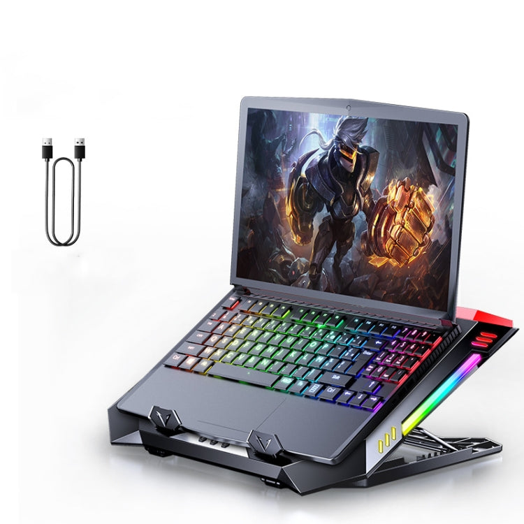 MC X500 Laptop-Kühler Erhöhungsständer Kühlbasis, Schwarz Rot Standardversion, Meerblau Standardversion