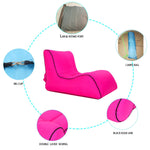 BB1803 Faltbares tragbares aufblasbares Sofa, einzelner aufblasbarer Outdoor-Sitz, 70 x 60 x 55cm, 90 x 70 x 65cm, 100 x 80 x 70cm