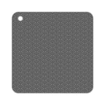 Geometry Küchen Silikon-Topfuntersetzer Hitzeschutzmatte Rund (Schwarz), Eckig (Grau), Rund (Grau), Eckig (Schwarz), Rund (Schwarz)