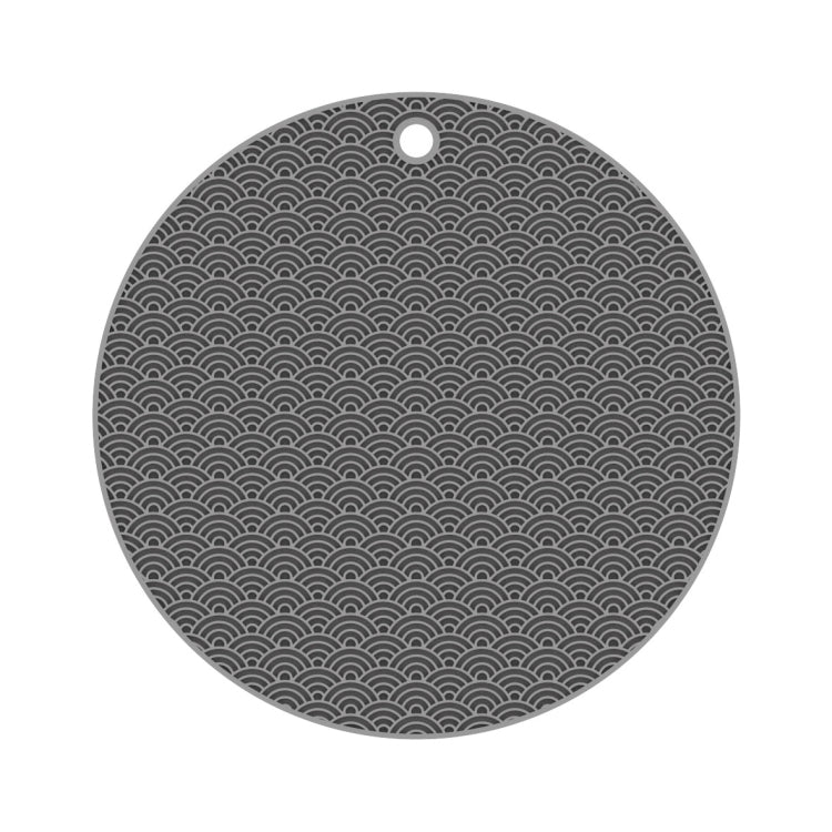 Geometry Küchen Silikon-Topfuntersetzer Hitzeschutzmatte Rund (Schwarz), Eckig (Grau), Rund (Grau), Eckig (Schwarz), Rund (Schwarz)