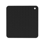 Geometry Küchen Silikon-Topfuntersetzer Hitzeschutzmatte Rund (Schwarz), Eckig (Grau), Rund (Grau), Eckig (Schwarz), Rund (Schwarz)