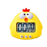 Küchen-Backen Cartoon Tier Elektronische Zeitschaltuhr Wecker Studenten Lern-Timer, Rosa Schwein, Gelbes Huhn, Grüner Frosch, Rosa Frosch