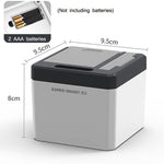 EXPED SMART Intelligente Induktion Automatische Zahnstocherbox Haushalt Restaurant Elektrischer Zahnstocherhalter, Batterieversion, USB-Ladeversion