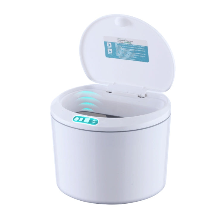 EXPED SMART Desktop Smart Induction Electric Storage Box Car Office Trash Can, Specification:, 3L Battery Version (White), 3L Battery Version (Khaki), 5L Battery Version (White), 5L Battery Version (Khaki), 3L USB Charging (White), 3L USB Charging (Kha...