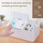 EXPED SMART Intelligente Induktions-Desktop-Elektro-Aufbewahrungsbox, USB-Laden (Grau)