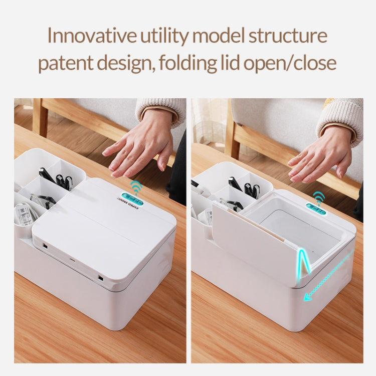 EXPED SMART Intelligente Induktions-Desktop-Elektro-Aufbewahrungsbox, USB-Laden (Grau)