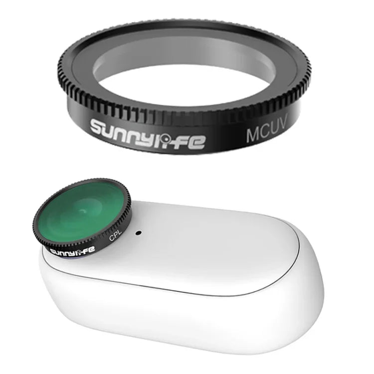 Sunnylife Sportkamerafilter für Insta360 GO 2, Insta360 GO 2MCUV, Insta360 GO 2ND8, Insta360 GO 2ND16, Insta360 GO 2ND32, Insta360 GO 2CPL, Insta360 GO 23 in 1 CPL+ND8+ND16, Insta360 GO 24 in 1 ND4+ND8+ND16+ND32