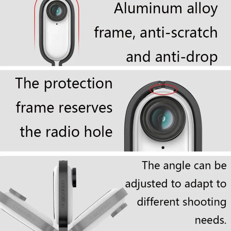 Sunnylife IST-Q9439 Halterungsstabilisator für Insta360 GO, Kamerarahmenadapter, Rucksackclip, Stativ