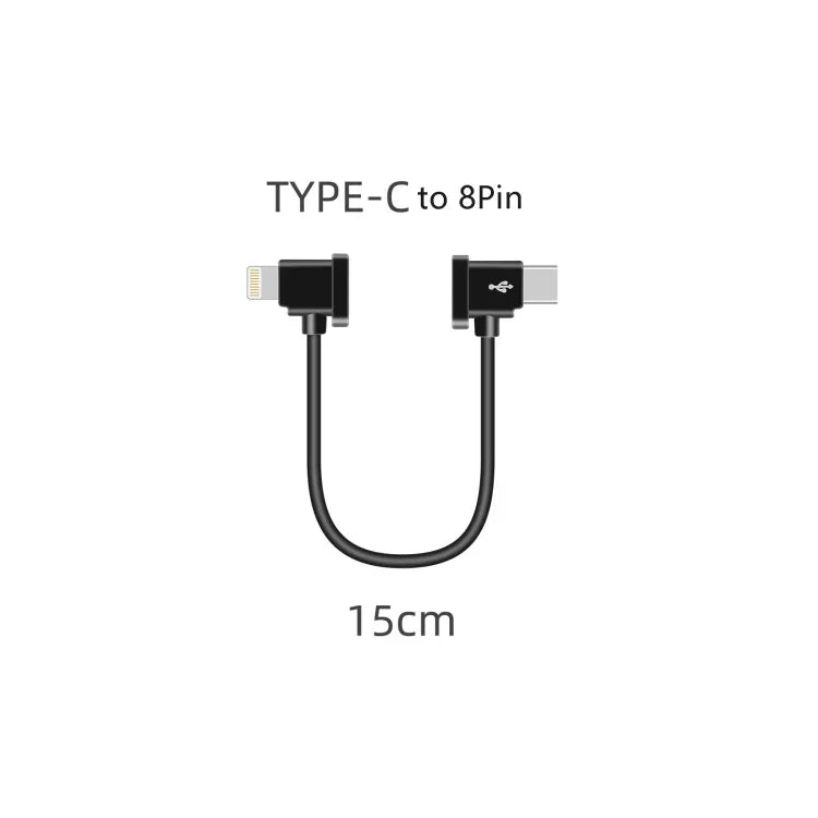 Sunnylife TY-X9304 Geeignet für DJI Mavic Air 2S / DJI FPV Flugbrille V2 / Mavic Mini2 / Osmo Pocket 2 Mobiltelefon Tablet Kabel, 15cm Typ-C auf 8 Pin Kabel, 15cm Typ-C auf Micro USB Kabel, 15cm Typ-C auf Typ-C Kabel, 30cm Typ-C auf 8 Pin Kabel...