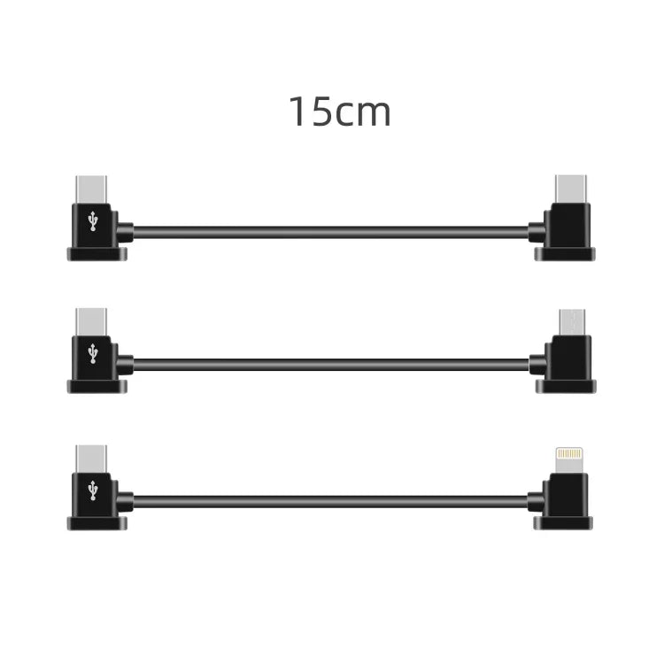 Sunnylife TY-X9304 Geeignet für DJI Mavic Air 2S / DJI FPV Flugbrille V2 / Mavic Mini2 / Osmo Pocket 2 Mobiltelefon Tablet Kabel, 15cm Typ-C auf 8 Pin Kabel, 15cm Typ-C auf Micro USB Kabel, 15cm Typ-C auf Typ-C Kabel, 30cm Typ-C auf 8 Pin Kabel...