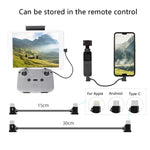 Sunnylife TY-X9304 Geeignet für DJI Mavic Air 2S / DJI FPV Flugbrille V2 / Mavic Mini2 / Osmo Pocket 2 Mobiltelefon Tablet Kabel, 15cm Typ-C auf 8 Pin Kabel, 15cm Typ-C auf Micro USB Kabel, 15cm Typ-C auf Typ-C Kabel, 30cm Typ-C auf 8 Pin Kabel...